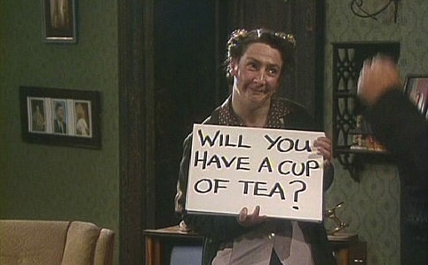 Will you have a cup of tea, father?